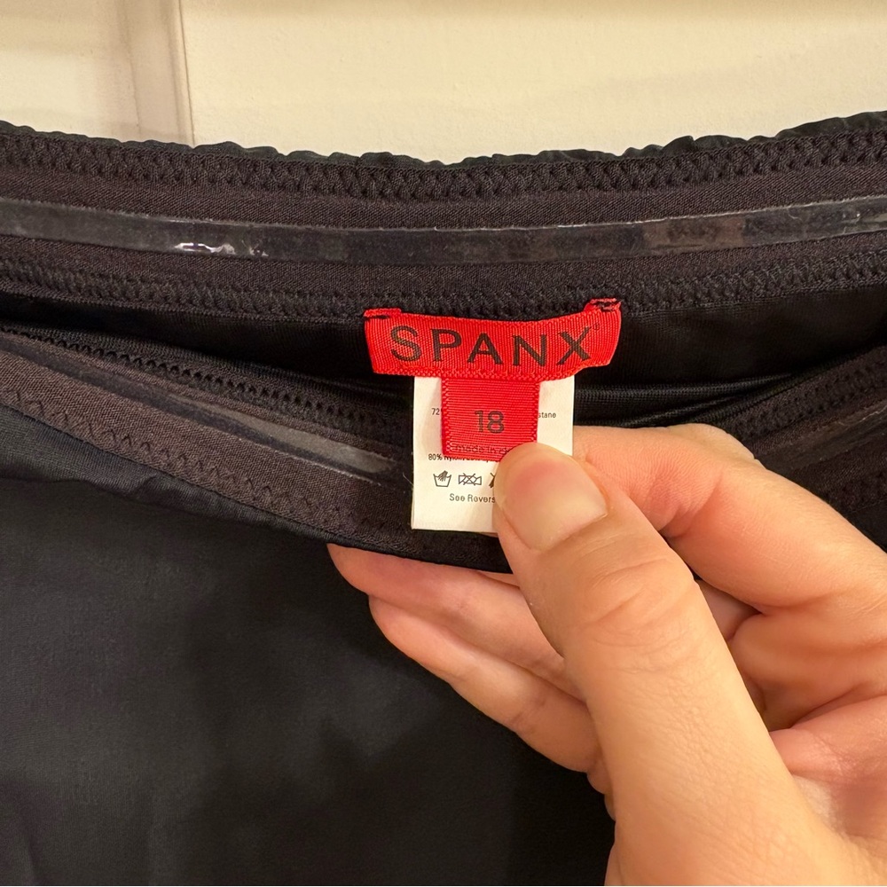 Spanx Black Swim Skirt, 18 - Picture 3 of 6